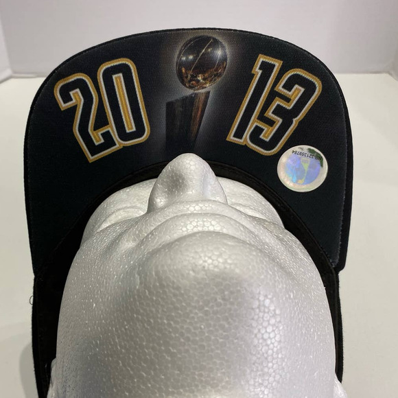 Miami Heat Adidas 2013 NBA Champions Official Locker Room Strapback Cap Hat - Picture 5 of 9